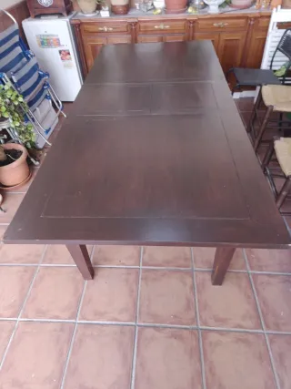 Mesa de madera extensible 6-8 personas