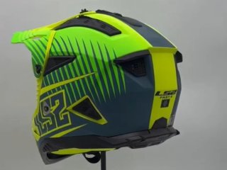 Casco LS2 MX708 Fast II Verde y Amarillo