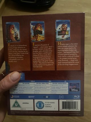 El Rey León Blu-ray Pack 3 Películas