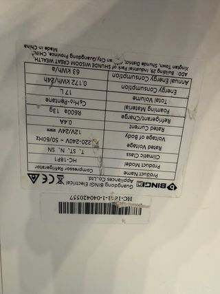 BINGI Nevera Portátil Eléctrica 18L,Nevera y Conge