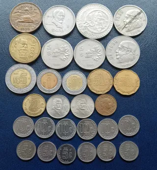 Lote de Monedas Mexicanas Varias
