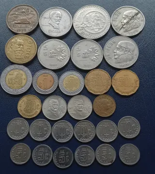 Lote de Monedas Mexicanas Varias
