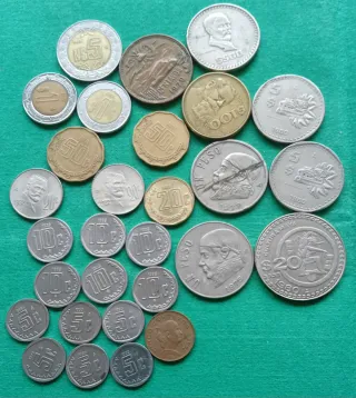 Lote de Monedas Mexicanas Varias