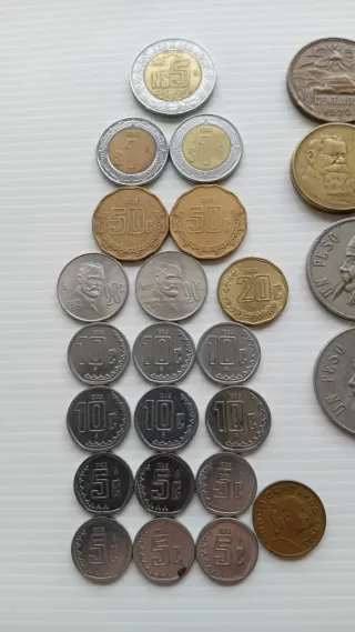 Lote de Monedas Mexicanas Varias
