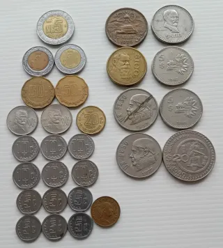 Lote de Monedas Mexicanas Varias