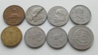 Lote de Monedas Mexicanas Varias