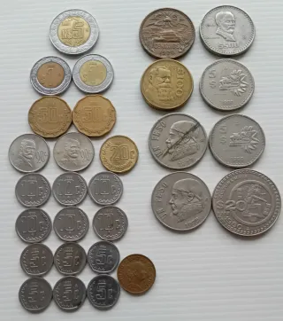 Lote de Monedas Mexicanas Varias