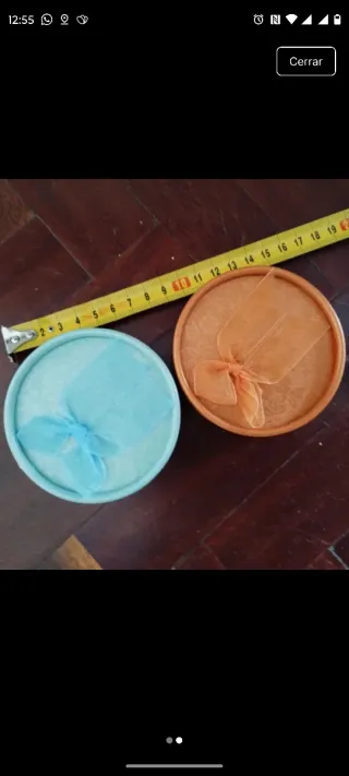 Cajitas joyero redondas x2