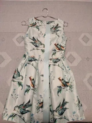 Vestido estampado pájaros