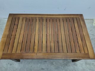 Mesa Centro de jardín Madera Maciza Acacia