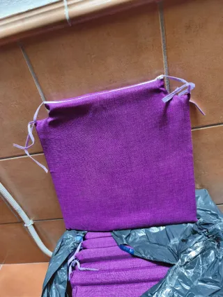 Cojines para silla morados (pack) 11unidades