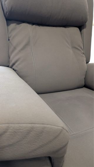 Sillón reclinable eléctrico gris