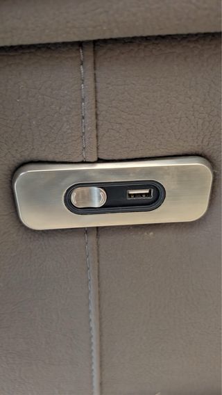 Sillón reclinable eléctrico gris