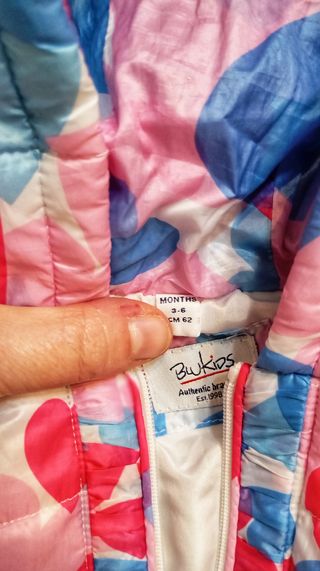 Piumino neonato primavera cuori