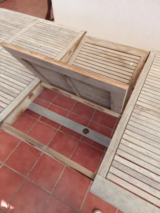 Mesa de madera Extensible para exterior + Regalo