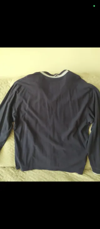 Polo manga larga caballero azul con dibujitos