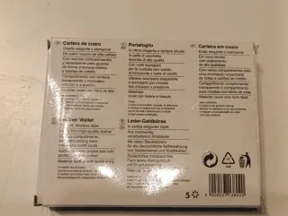 Cartera LIVERGY hombre cuero negra