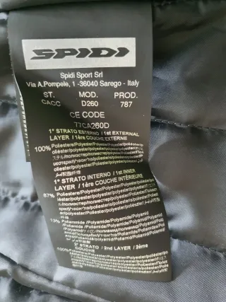 Chaqueta de moto SPIDI con protecciones
