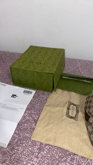 Gorra Gucci Marrón y Verde