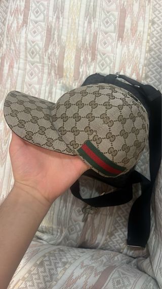 Gorra Gucci Marrón y Verde