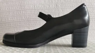 Zapatos Pie Santo Piel Talla 38 Negros