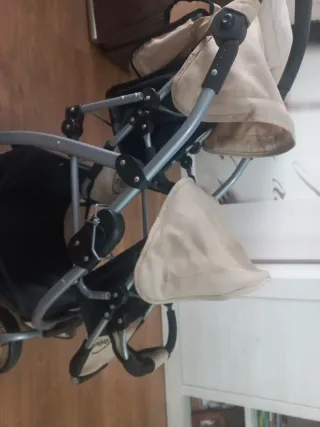 Carrito gemelar para muñecas MIYO