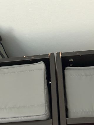 Vestidor modular negro y madera