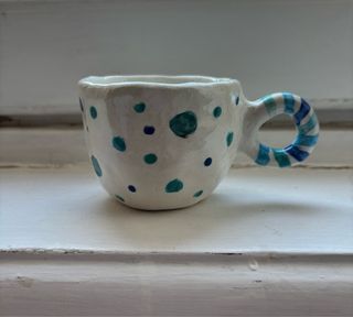 Tazza ceramica fatta a mano pois