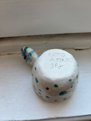 Tazza ceramica fatta a mano pois