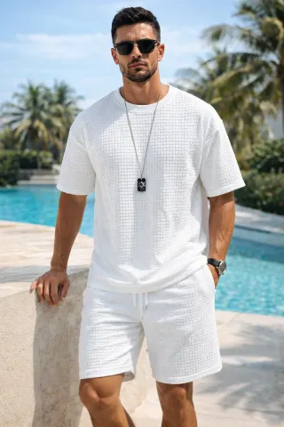 Conjunto Waffle Camiseta y Bermuda