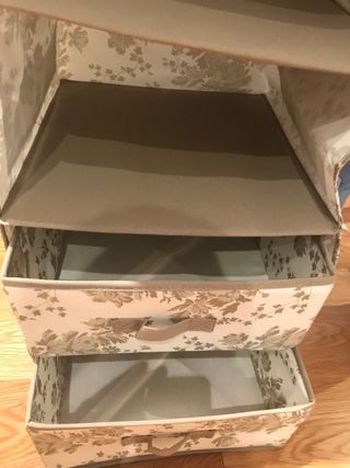 Organizador 6 niveles tela floral Ikea 6 niveles