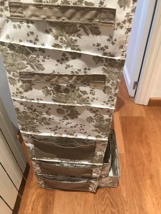Organizador 6 niveles tela floral Ikea 6 niveles