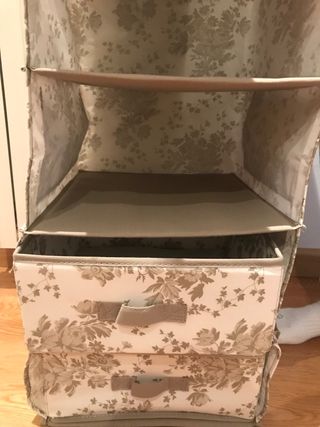 Organizador 6 niveles tela floral Ikea 6 niveles