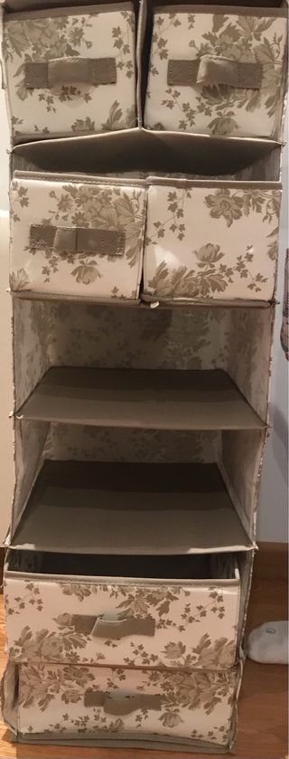 Organizador 6 niveles tela floral Ikea 6 niveles