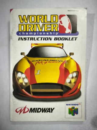 ✨Manual World Driver Championship ☢️ Nintendo 64✨