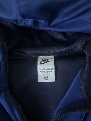 Felpa Nike con zip blu