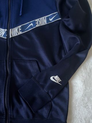 Felpa Nike con zip blu