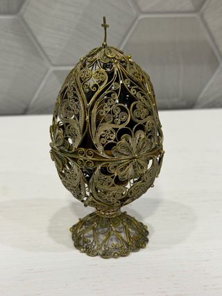Uovo Russo Antico Dipinto a Mano