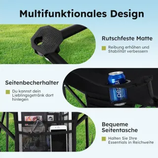 2 Sillas Camping Plegables HIGH POINT SPORTS