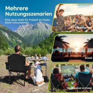 2 Sillas Camping Plegables HIGH POINT SPORTS