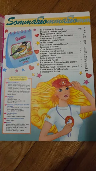 Mensile Barbie giugno 1996