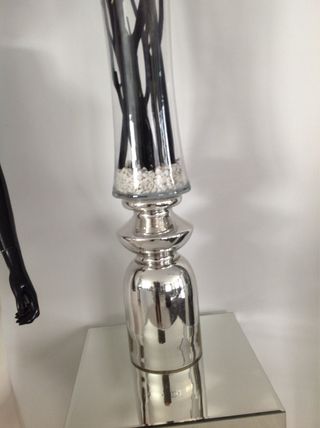 Puff Ovalado Negro Terciopelo