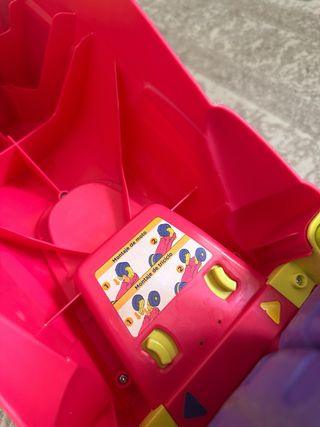 Motos infantiles rosas y amarillas 2 motos