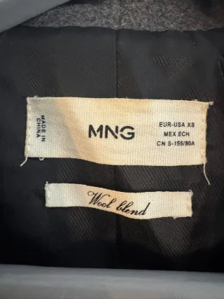 Chaqueta Mango Gris Talla M