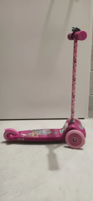 Patinete infantil rosa Paw Patrol