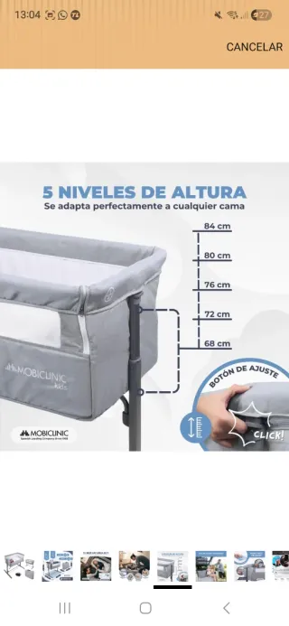 Cuna colecho MOBICLINIC