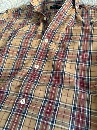 Camisa de cuadros hombre