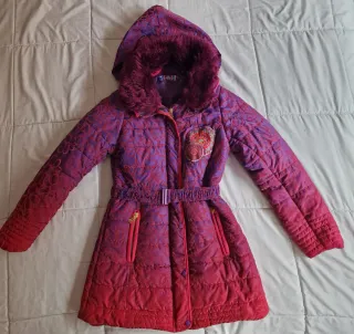 Abrigo acolchado Desigual niña violeta