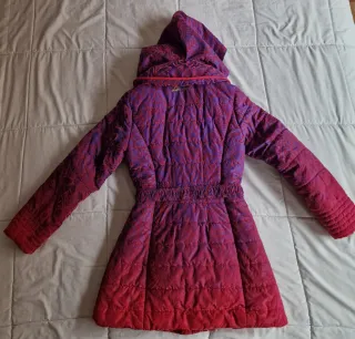 Abrigo acolchado Desigual niña violeta