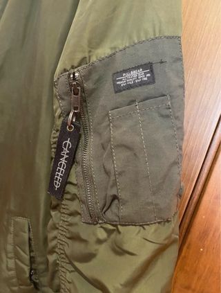 Cazadora Bomber Pull&Bear Verde Talla M
